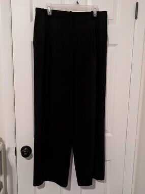 Zara wide leg pleated front pants size large